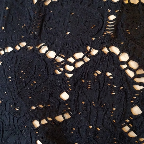 Black stretch netting/lace dress - Picture 5 of 6